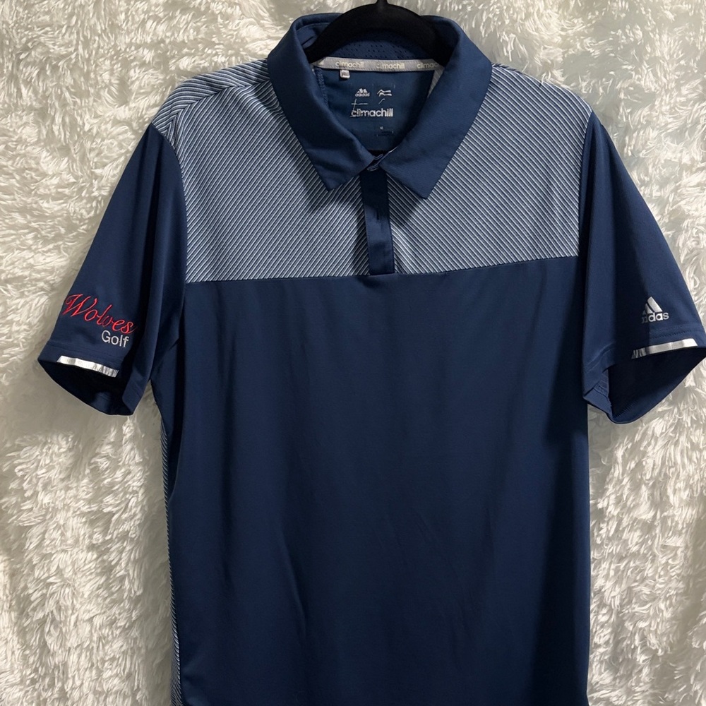 Adidas Men's Blue Climachill Polo Shirt
